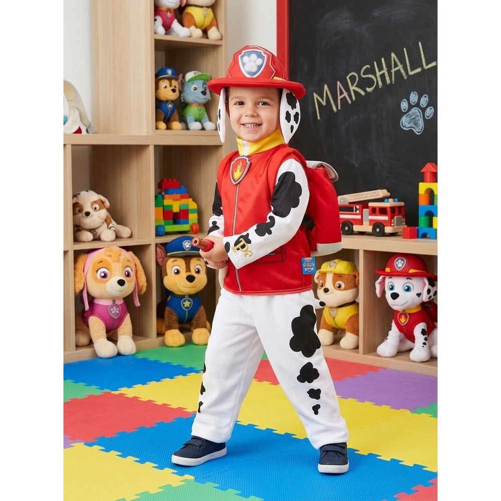Paw Patrol Marshall Child Costume Toddler Size 2-4 Rubies 610501 Red White